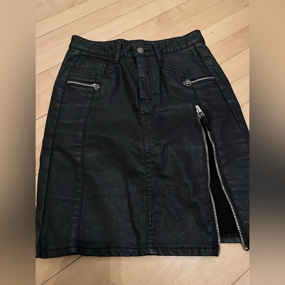 Storets Wax Denim Skirt